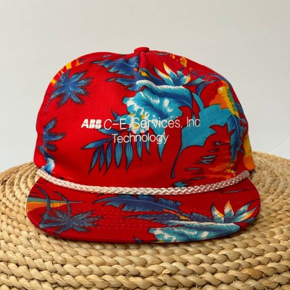 Vintage 1990s Hawaiian Snapback Rope Company Trucker Hat Cap - Picture 2 of 7